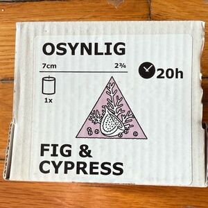 Ikea Osynlig Candle  Fig & Cypress